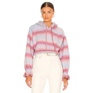 Something Navy Ombre Striped Hoodie Sweater